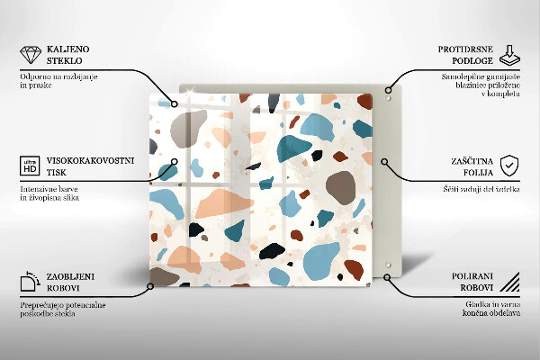 Krycia doska na sporák Dekoratívna kamenina