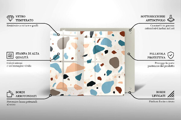 Krycia doska na sporák Dekoratívna kamenina