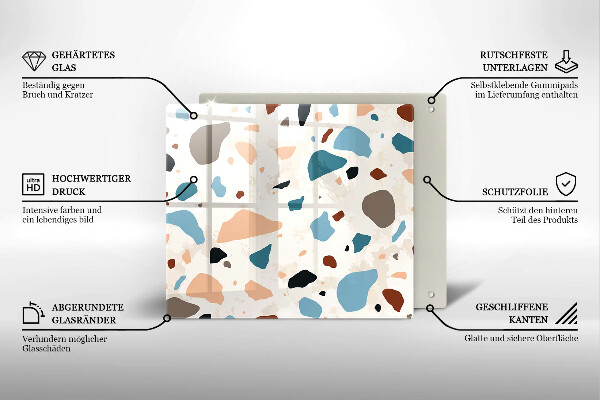 Krycia doska na sporák Dekoratívna kamenina