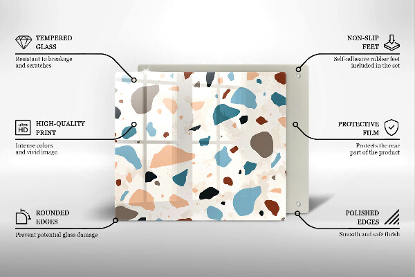 Krycia doska na sporák Dekoratívna kamenina