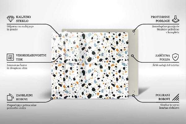 Krycia doska na sporák Dekoratívna kamenina