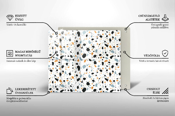 Krycia doska na sporák Dekoratívna kamenina