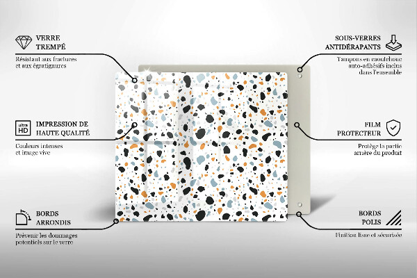 Krycia doska na sporák Dekoratívna kamenina