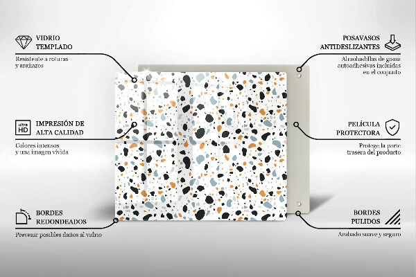 Krycia doska na sporák Dekoratívna kamenina