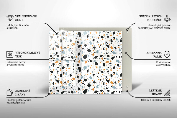 Krycia doska na sporák Dekoratívna kamenina