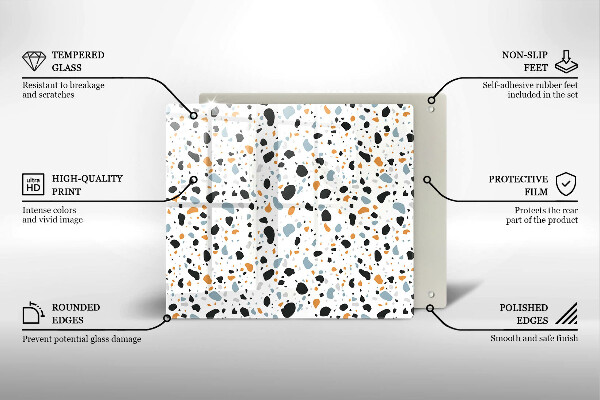 Krycia doska na sporák Dekoratívna kamenina