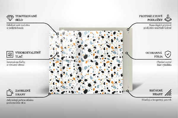 Krycia doska na sporák Dekoratívna kamenina