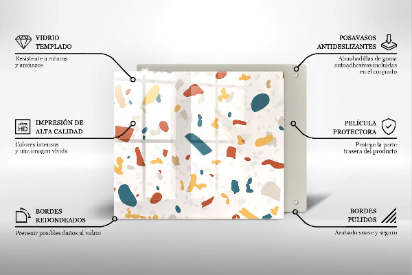 Krycia doska na sporák Dekoratívna kamenina