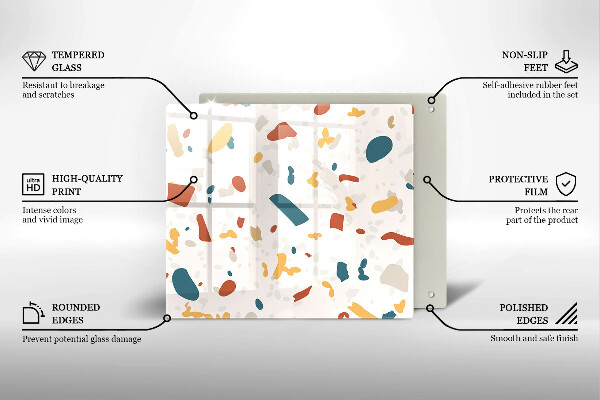 Krycia doska na sporák Dekoratívna kamenina