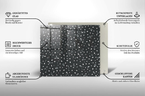 Krycia doska na sporák Dekoratívny kameň