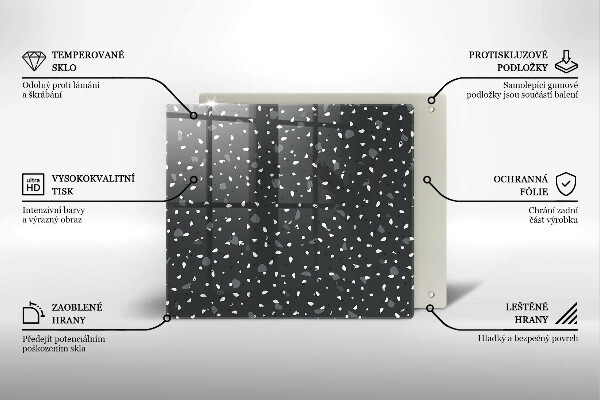 Krycia doska na sporák Dekoratívny kameň