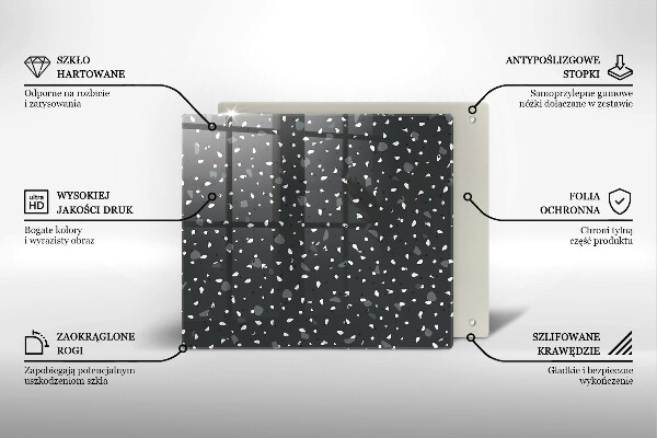 Krycia doska na sporák Dekoratívny kameň