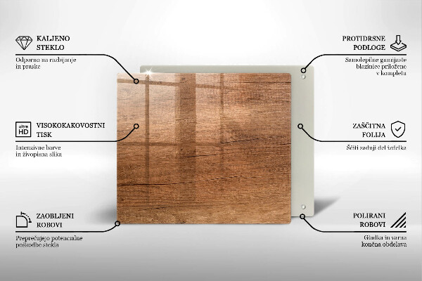 Kryt na indukčnú dosku Textúra dreva