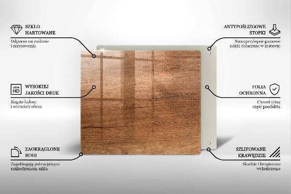 Kryt na indukčnú dosku Textúra dreva