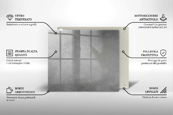 Kryt na indukčnú dosku Betónové textúry pozadia
