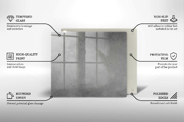 Kryt na indukčnú dosku Betónové textúry pozadia