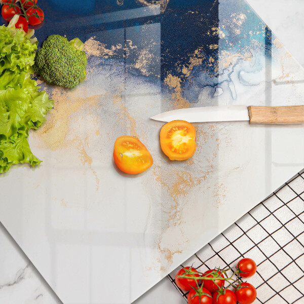 Sklo za varnú dosku Abstrakcia s modrou