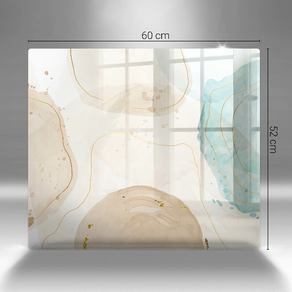 Kalené sklo za sporák Svetlé boho tvary