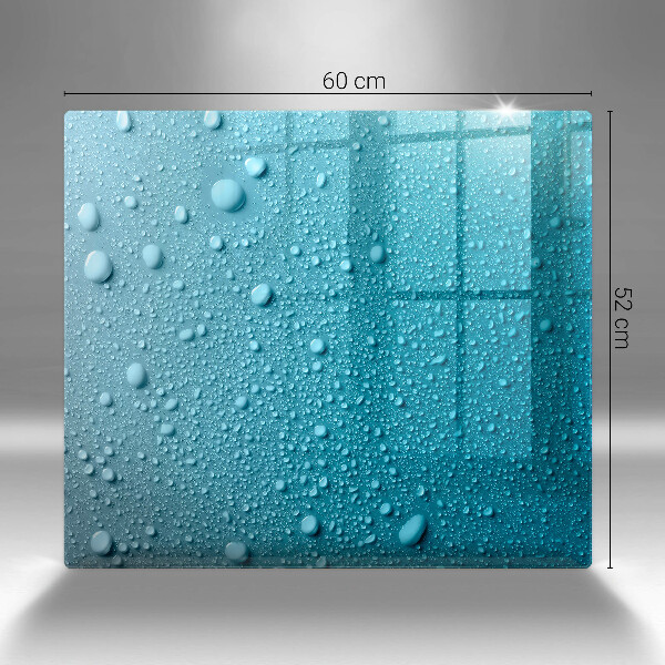 Kalené sklo za sporák Kvapky vody