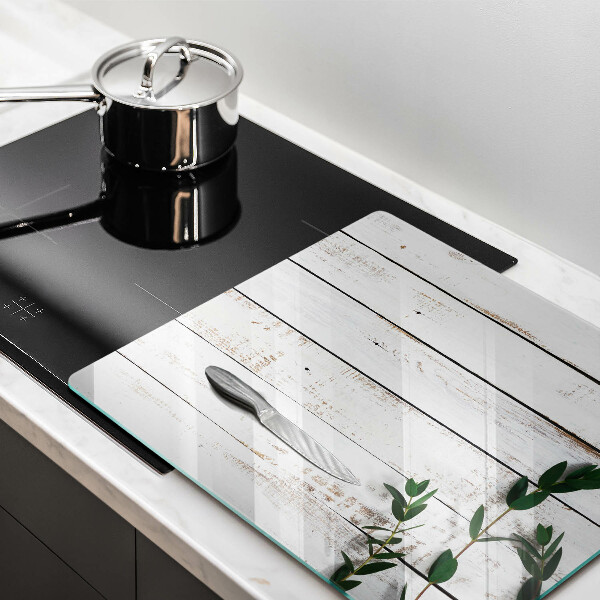 Kalené sklo za sporák Staré dosky a listy