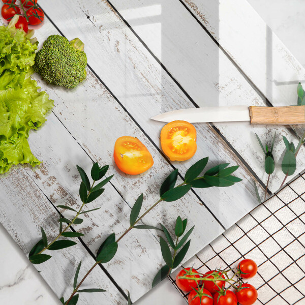 Kalené sklo za sporák Staré dosky a listy