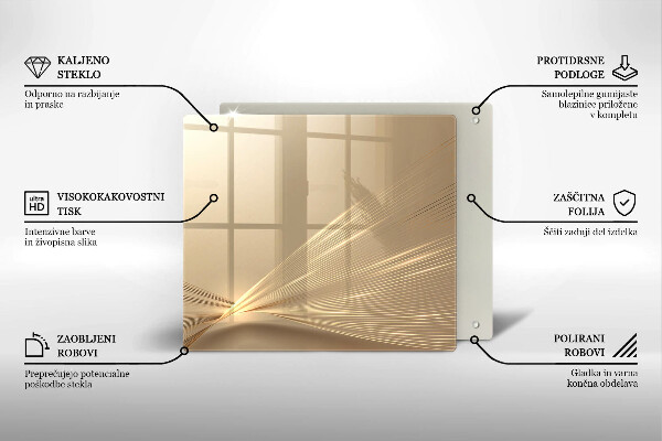 Kalené sklo za sporák Moderná abstrakcia