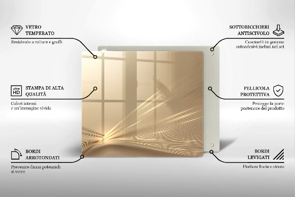 Kalené sklo za sporák Moderná abstrakcia