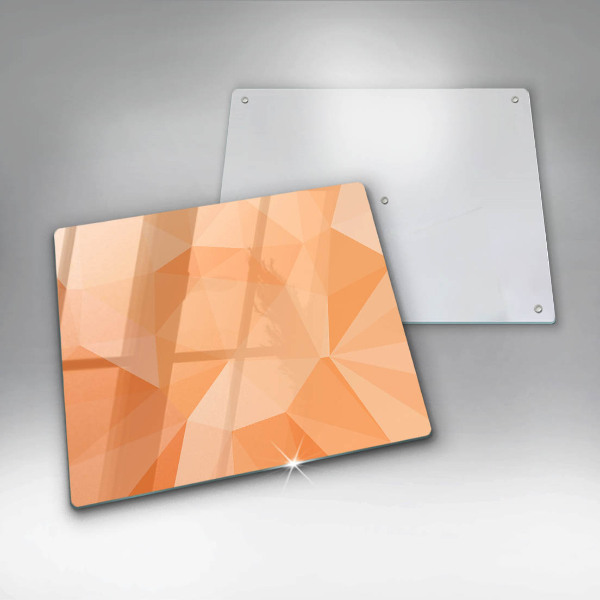 Kalené sklo za sporák Geometrické pozadie