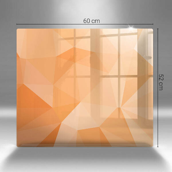 Kalené sklo za sporák Geometrické pozadie