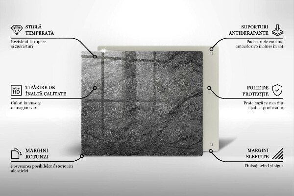 Kalené sklo za sporák Textúra kameňa