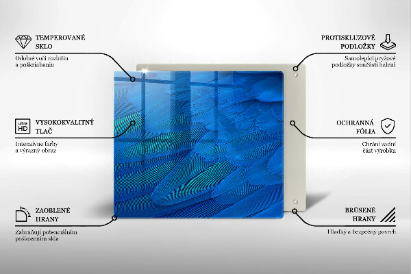 Sklo za varnú dosku Vtáčie perie