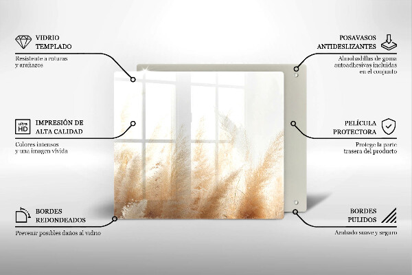 Sklo za varnú dosku Pampasová tráva