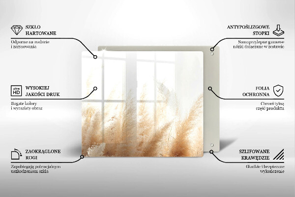 Sklo za varnú dosku Pampasová tráva