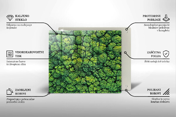 Sklo za varnú dosku Prírodná machová rastlina