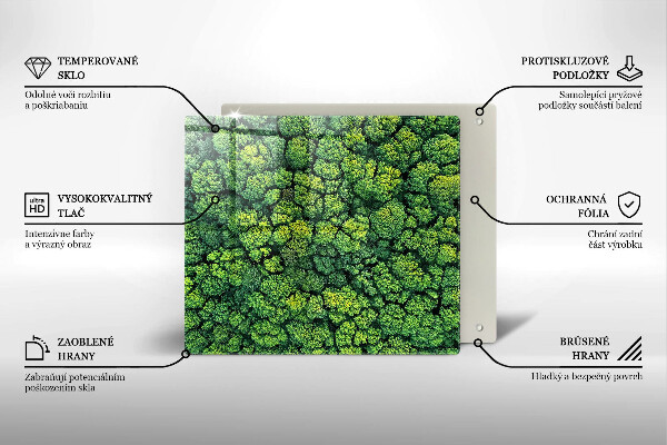 Sklo za varnú dosku Prírodná machová rastlina