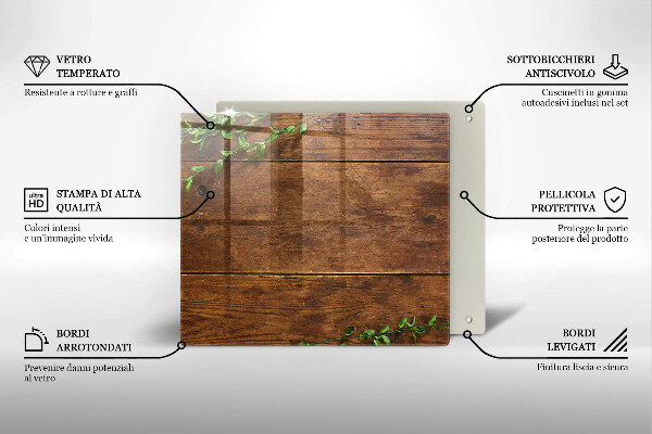 Kryt na indukčnú dosku Drevené dosky a listy