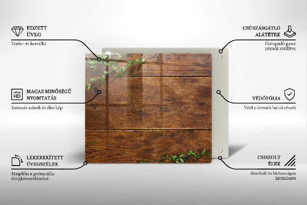 Kryt na indukčnú dosku Drevené dosky a listy