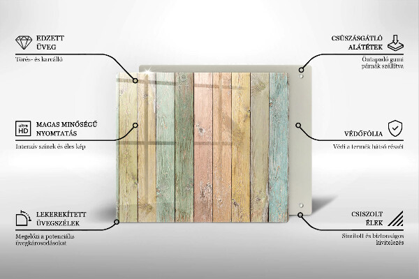 Kryt na indukčnú dosku Farebné vintage dosky