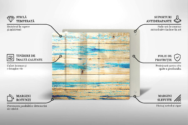 Kryt na indukčnú dosku Retro drevené dosky