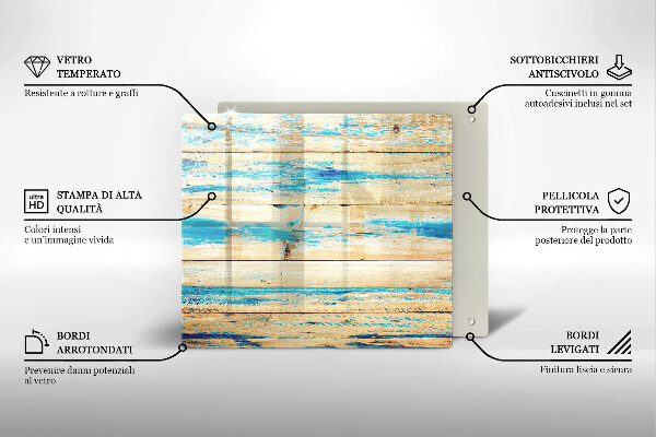 Kryt na indukčnú dosku Retro drevené dosky