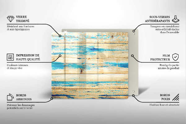 Kryt na indukčnú dosku Retro drevené dosky