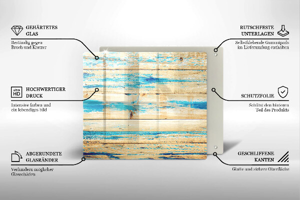 Kryt na indukčnú dosku Retro drevené dosky