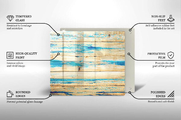 Kryt na indukčnú dosku Retro drevené dosky