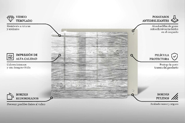 Kryt na indukčnú dosku Staré drevené dosky