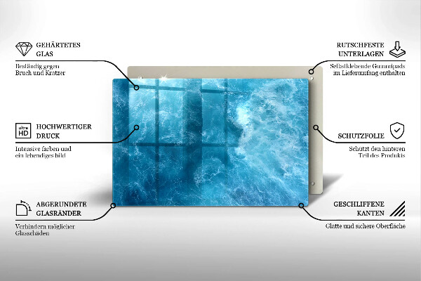 Kryt na indukčnú dosku Modrá voda