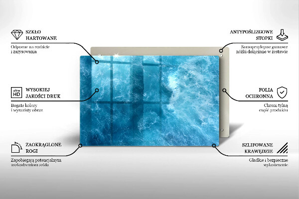 Kryt na indukčnú dosku Modrá voda