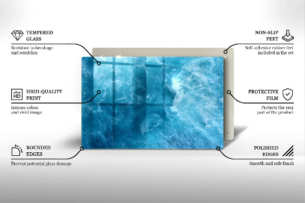 Kryt na indukčnú dosku Modrá voda