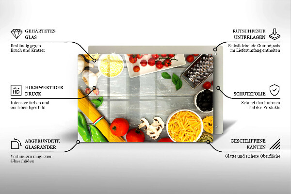 Sklo za varnú dosku Kuchynské jedlo