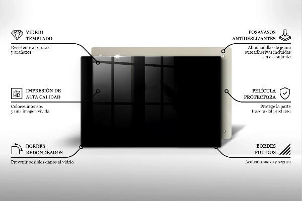 Sklo za varnú dosku Čierna farba