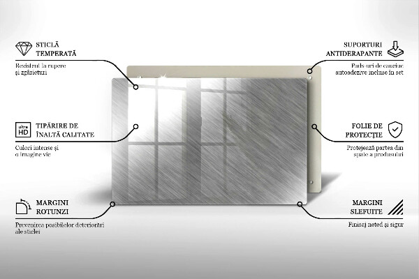 Kryt na indukčnú dosku Kovové textúry pozadia